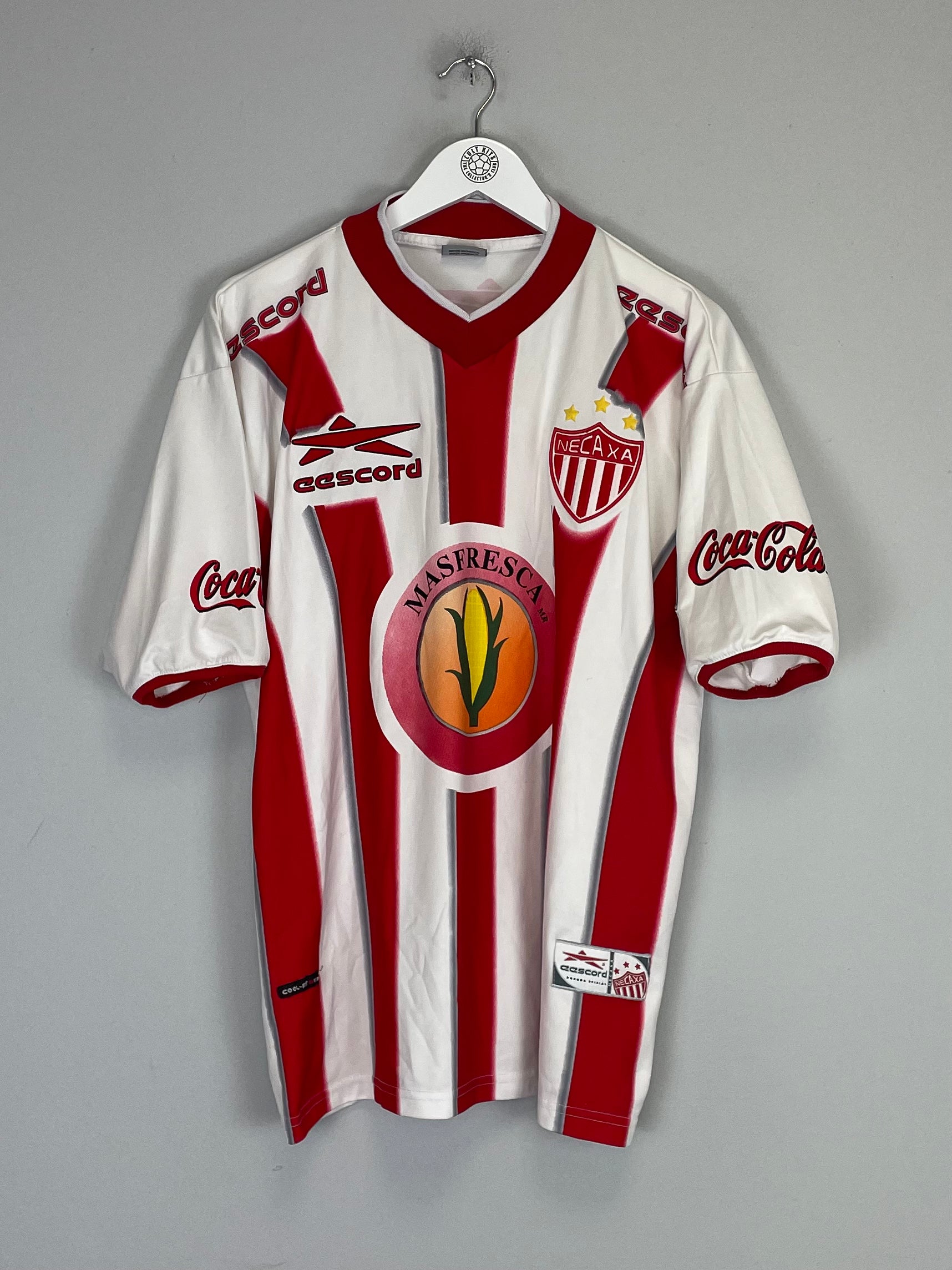 Shop 2000/01 NECAXA #6 HOME SHIRT (M) EESCORD, classic football shirts, vintage football shirts & retro soccer jerseys at Cult Kits