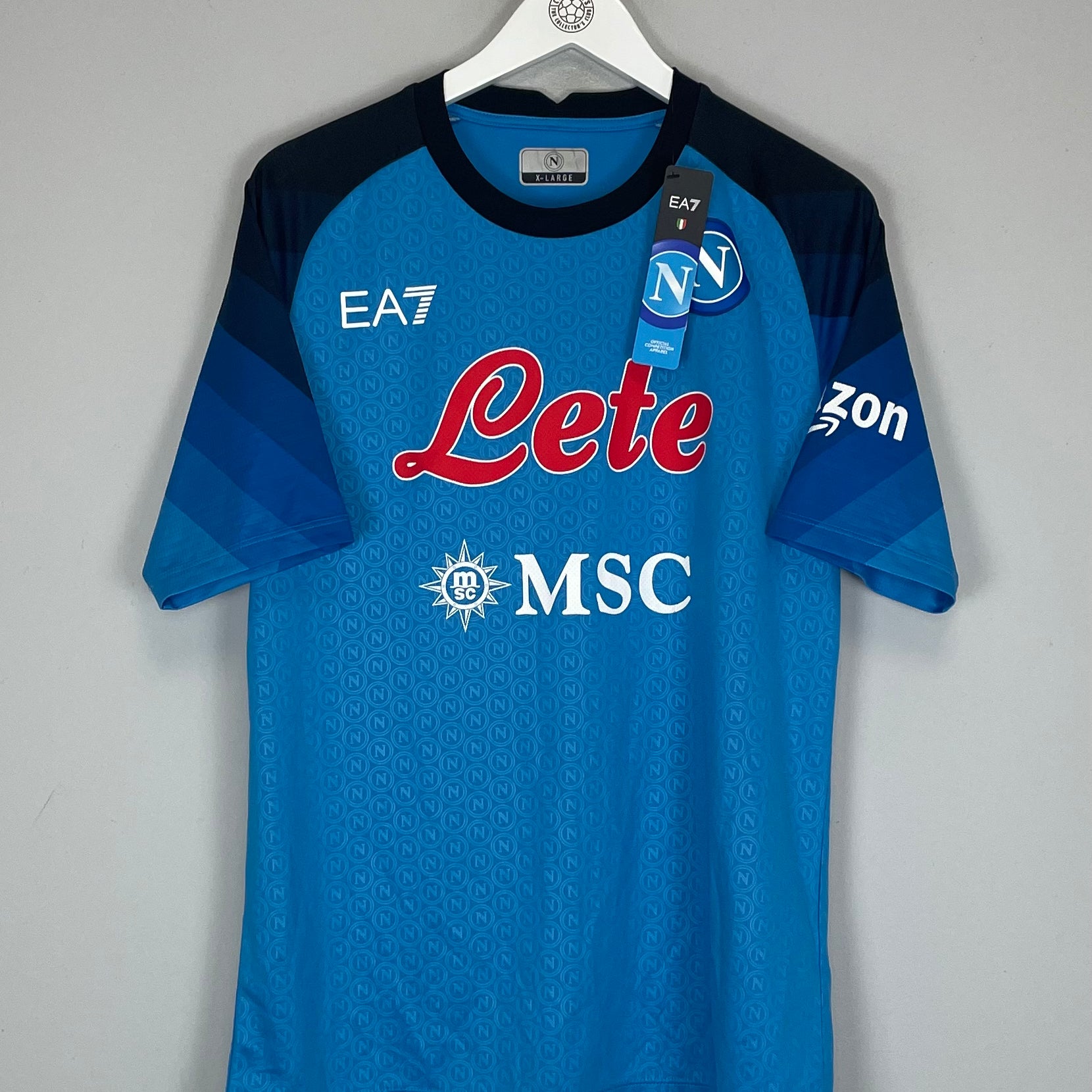 Shop 2022/23 NAPOLI *BNWT* HOME SHIRT (XL) EA7, classic football shirts, vintage football shirts & retro soccer jerseys at Cult Kits