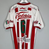 Shop 2000/01 NECAXA #6 HOME SHIRT (M) EESCORD, classic football shirts, vintage football shirts & retro soccer jerseys at Cult Kits