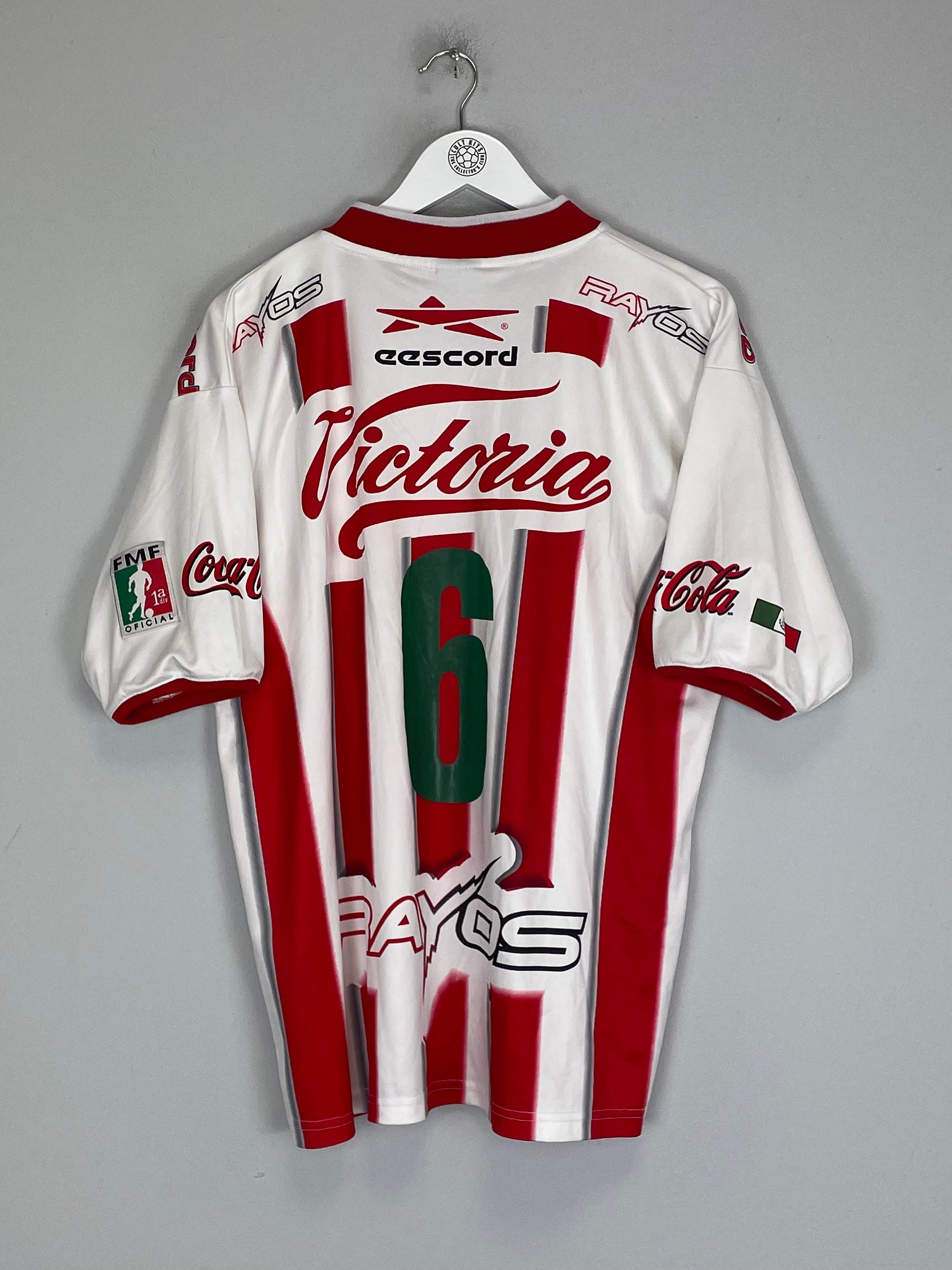 Shop 2000/01 NECAXA #6 HOME SHIRT (M) EESCORD, classic football shirts, vintage football shirts & retro soccer jerseys at Cult Kits