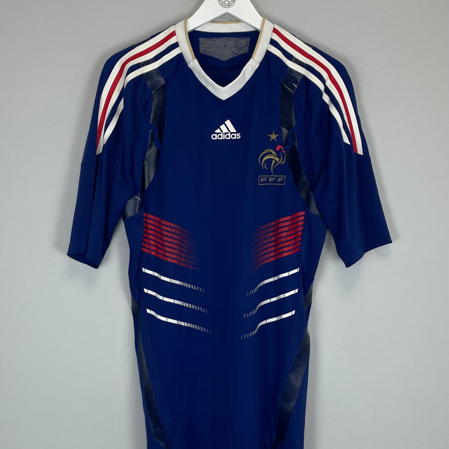 Shop 2009/10 FRANCE *PLAYER ISSUE* HOME SHIRT (L) ADIDAS, classic football shirts, vintage football shirts & retro soccer jerseys at Cult Kits