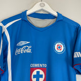 Shop 2007/08 CRUZ AZUL HOME SHIRT (M) UMBRO, classic football shirts, vintage football shirts & retro soccer jerseys at Cult Kits