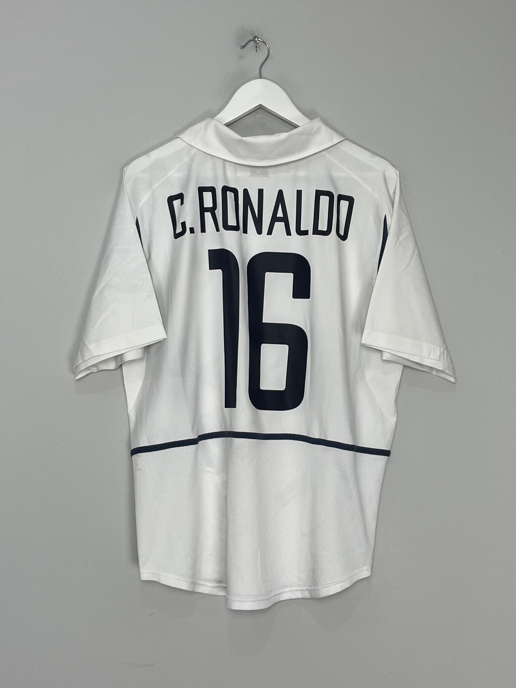 Shop 2002/04 PORTUGAL C.RONALDO #16 AWAY SHIRT (L) NIKE, classic football shirts, vintage football shirts & retro soccer jerseys at Cult Kits