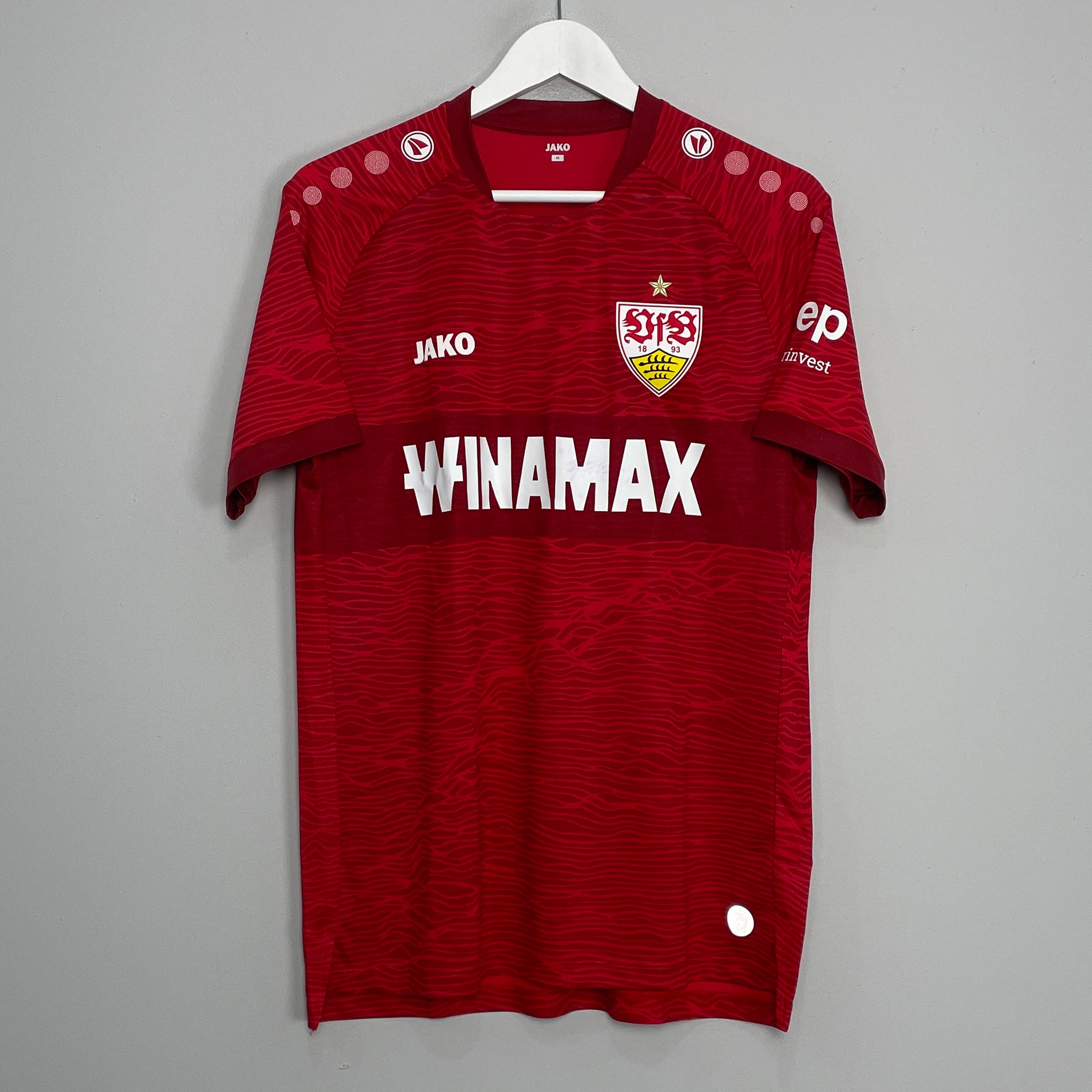 Shop 2023/24 STUTTGART AWAY SHIRT (M) JAKO, classic football shirts, vintage football shirts & retro soccer jerseys at Cult Kits