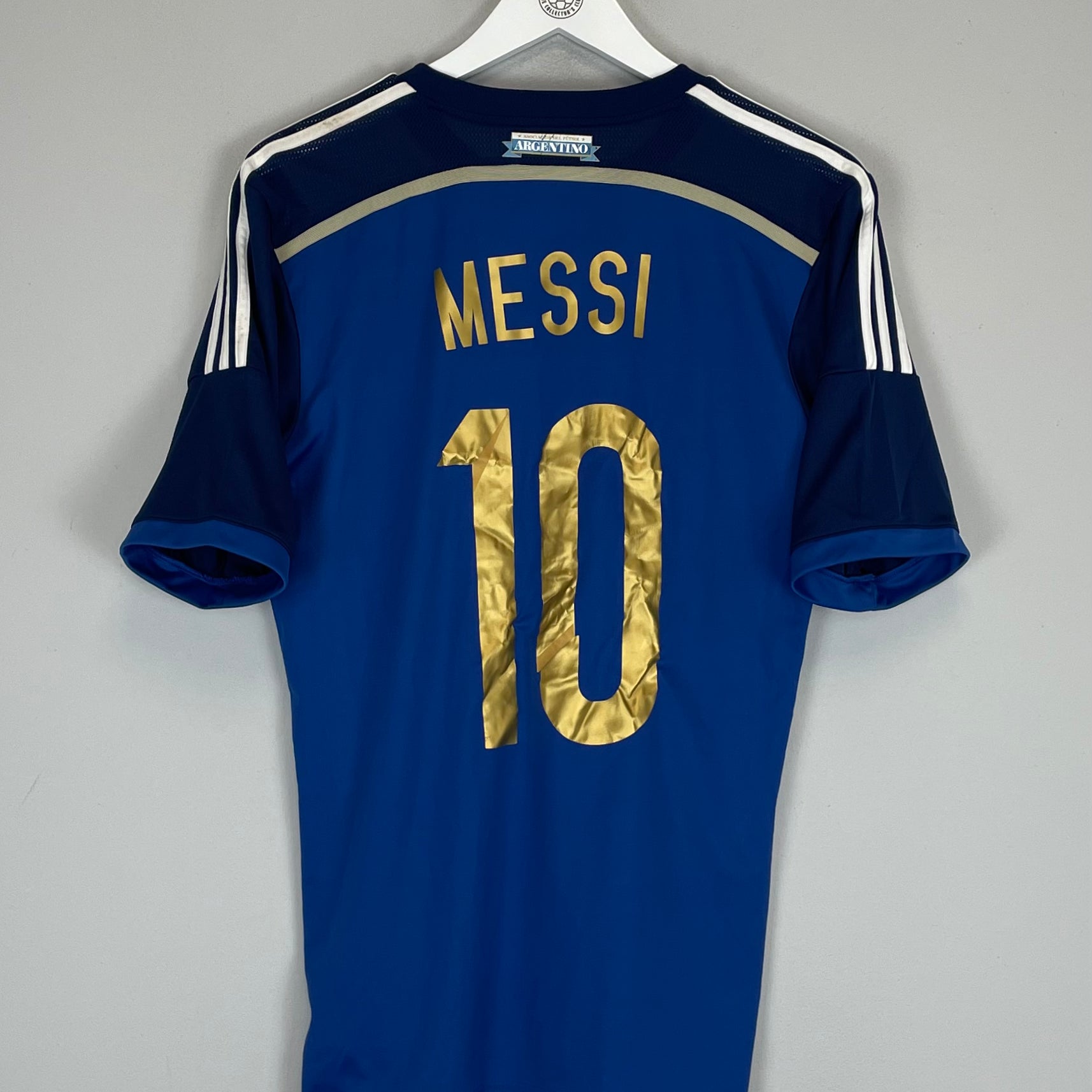 Shop 2013/14 ARGENTINA MESSI #10 AWAY SHIRT (M) ADIDAS, classic football shirts, vintage football shirts & retro soccer jerseys at Cult Kits