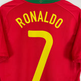 Shop 2008/10 PORTUGAL RONALDO #7 HOME SHIRT (M) NIKE, classic football shirts, vintage football shirts & retro soccer jerseys at Cult Kits