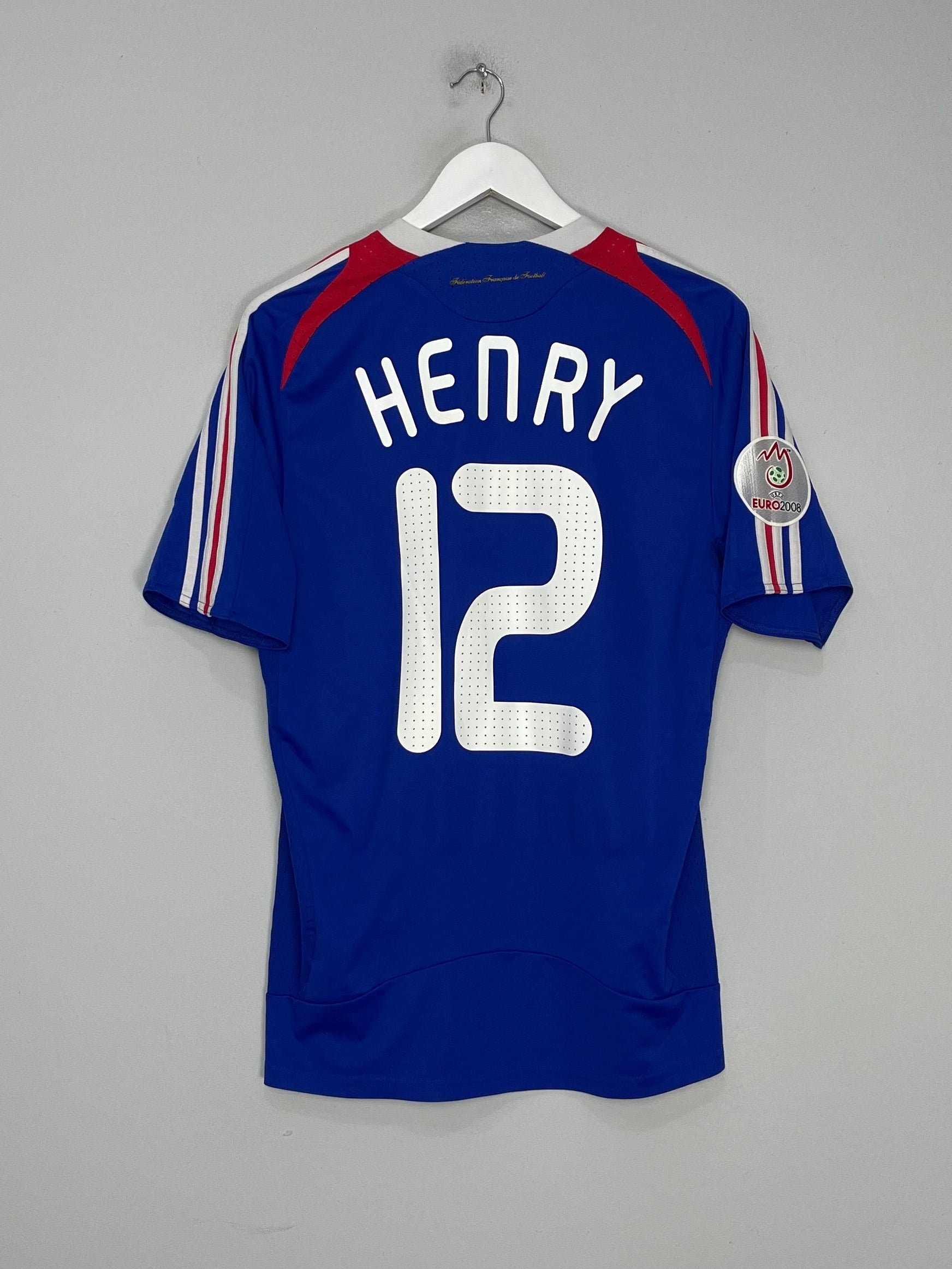 Shop 2007/08 FRANCE HENRY #12 HOME SHIRT (M) ADIDAS, classic football shirts, vintage football shirts & retro soccer jerseys at Cult Kits
