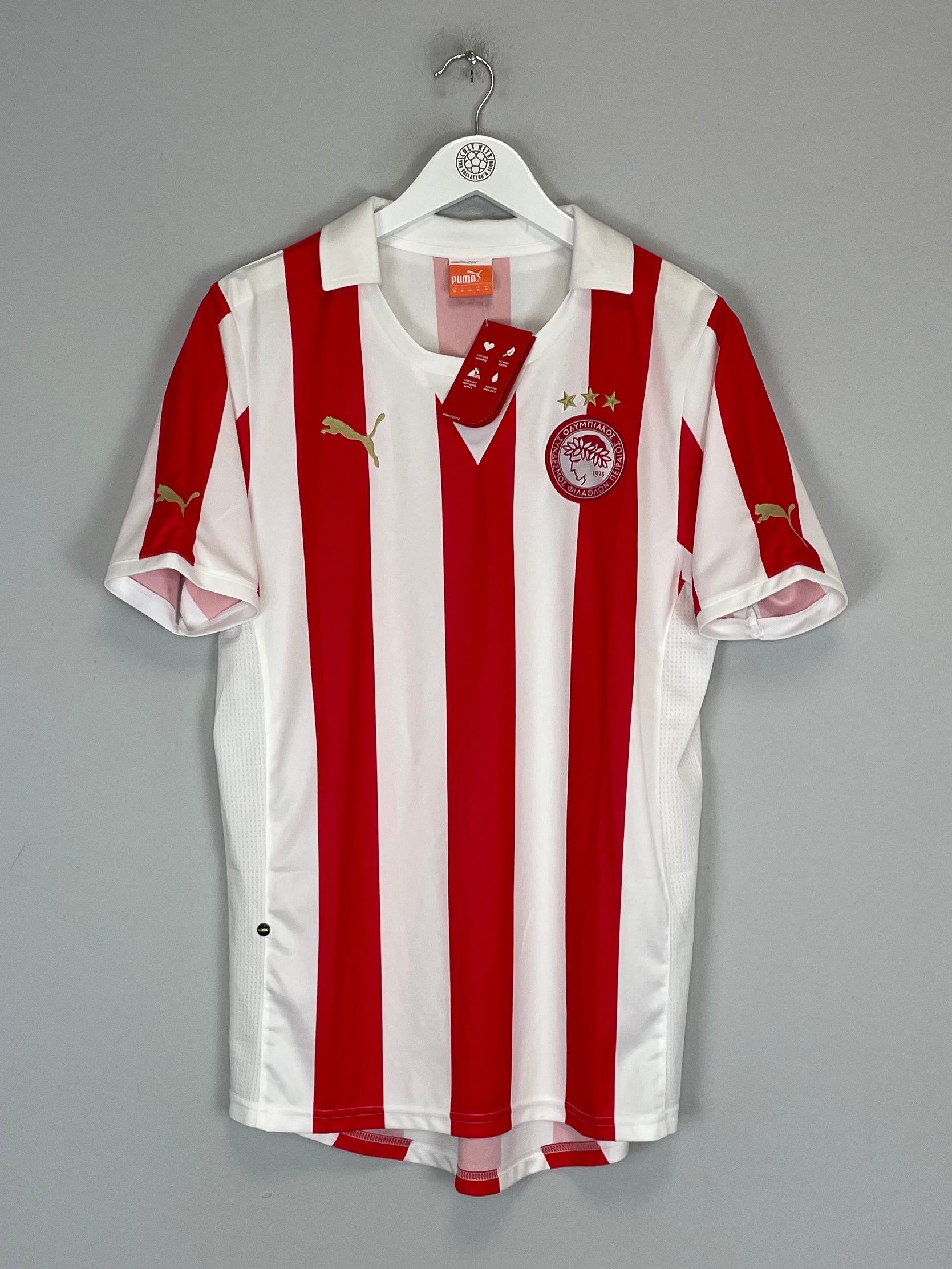 Shop 2011/12 OLYMPIAKOS *BNWT* HOME SHIRT (M) PUMA, classic football shirts, vintage football shirts & retro soccer jerseys at Cult Kits