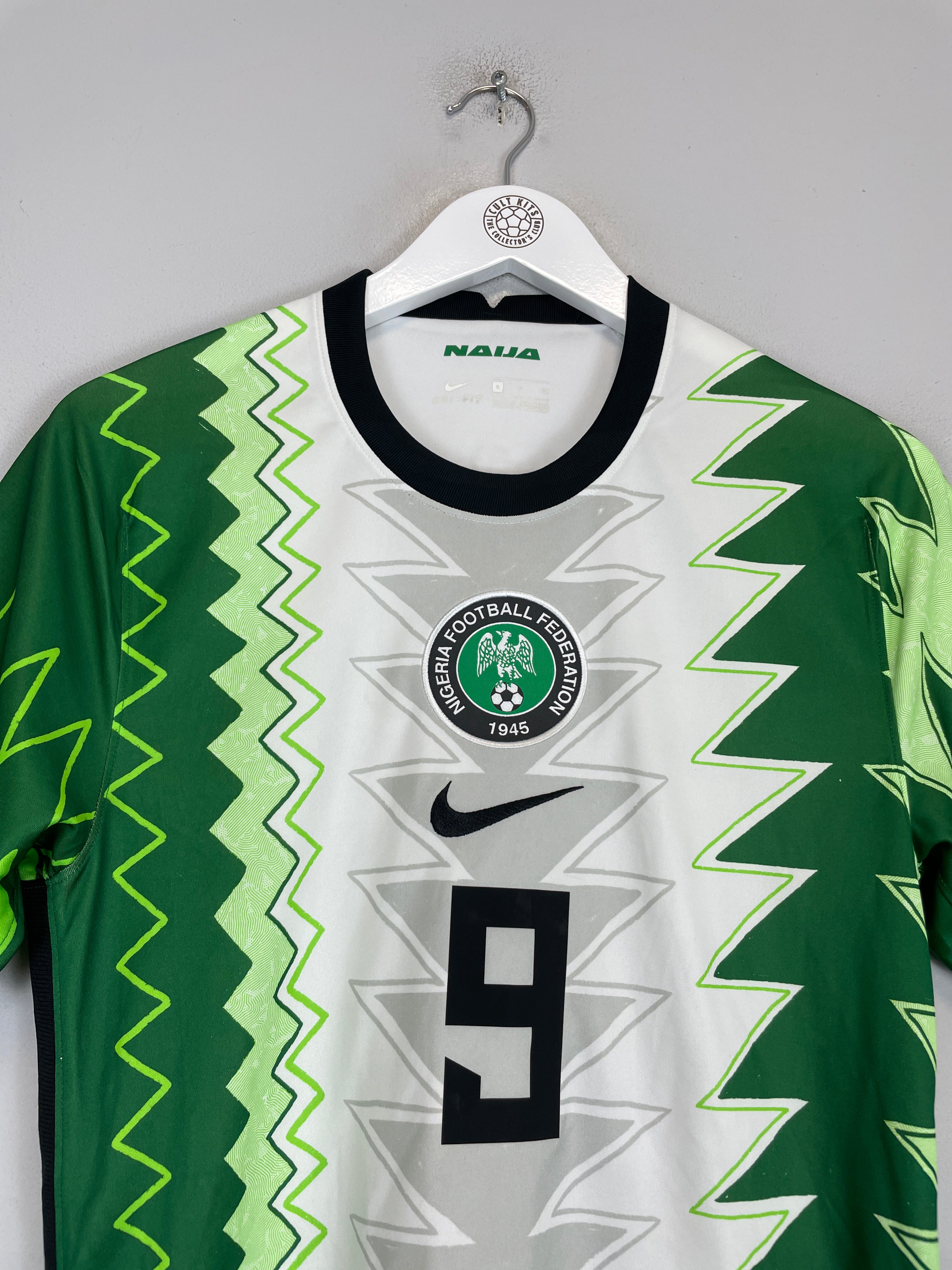 Shop 2020/21 NIGERIA IGHALO #9 HOME SHIRT (S) NIKE, classic football shirts, vintage football shirts & retro soccer jerseys at Cult Kits