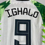 Shop 2020/21 NIGERIA IGHALO #9 HOME SHIRT (S) NIKE, classic football shirts, vintage football shirts & retro soccer jerseys at Cult Kits