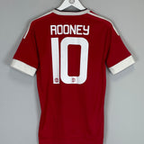 Shop 2015/16 MANCHESTER UNITED ROONEY #10 HOME SHIRT (S) ADIDAS, classic football shirts, vintage football shirts & retro soccer jerseys at Cult Kits