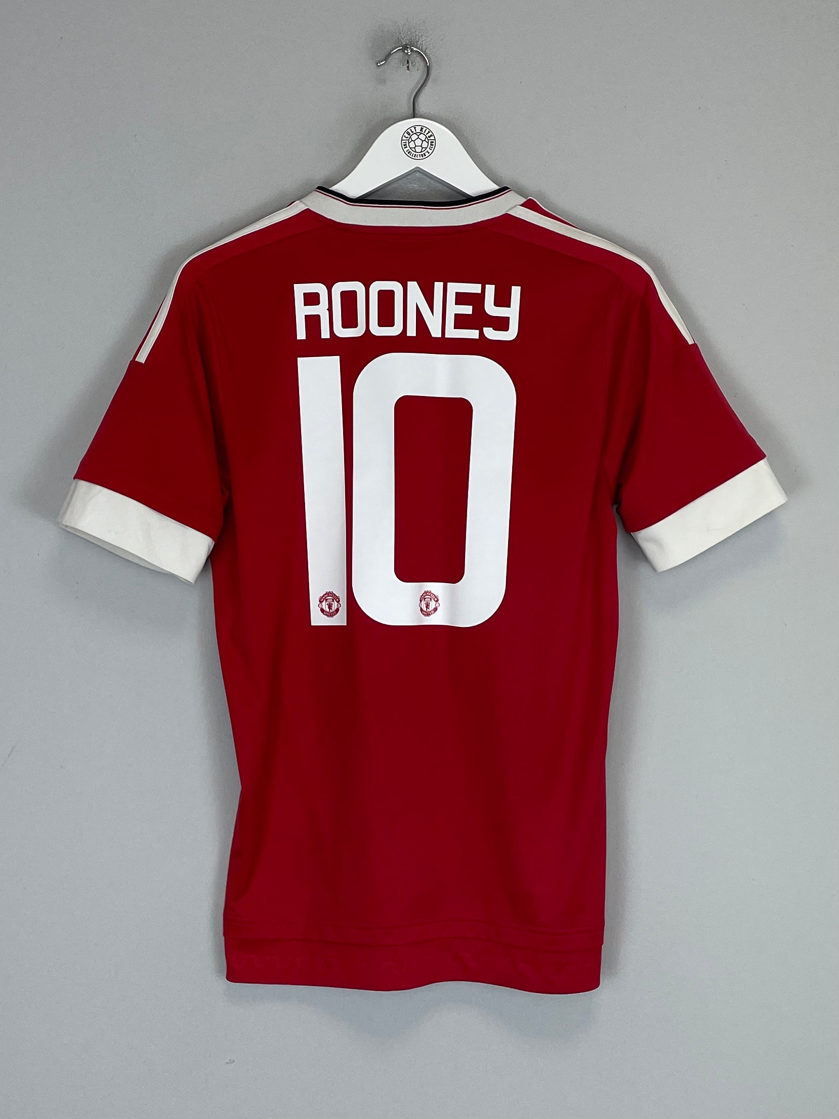 Shop 2015/16 MANCHESTER UNITED ROONEY #10 HOME SHIRT (S) ADIDAS, classic football shirts, vintage football shirts & retro soccer jerseys at Cult Kits