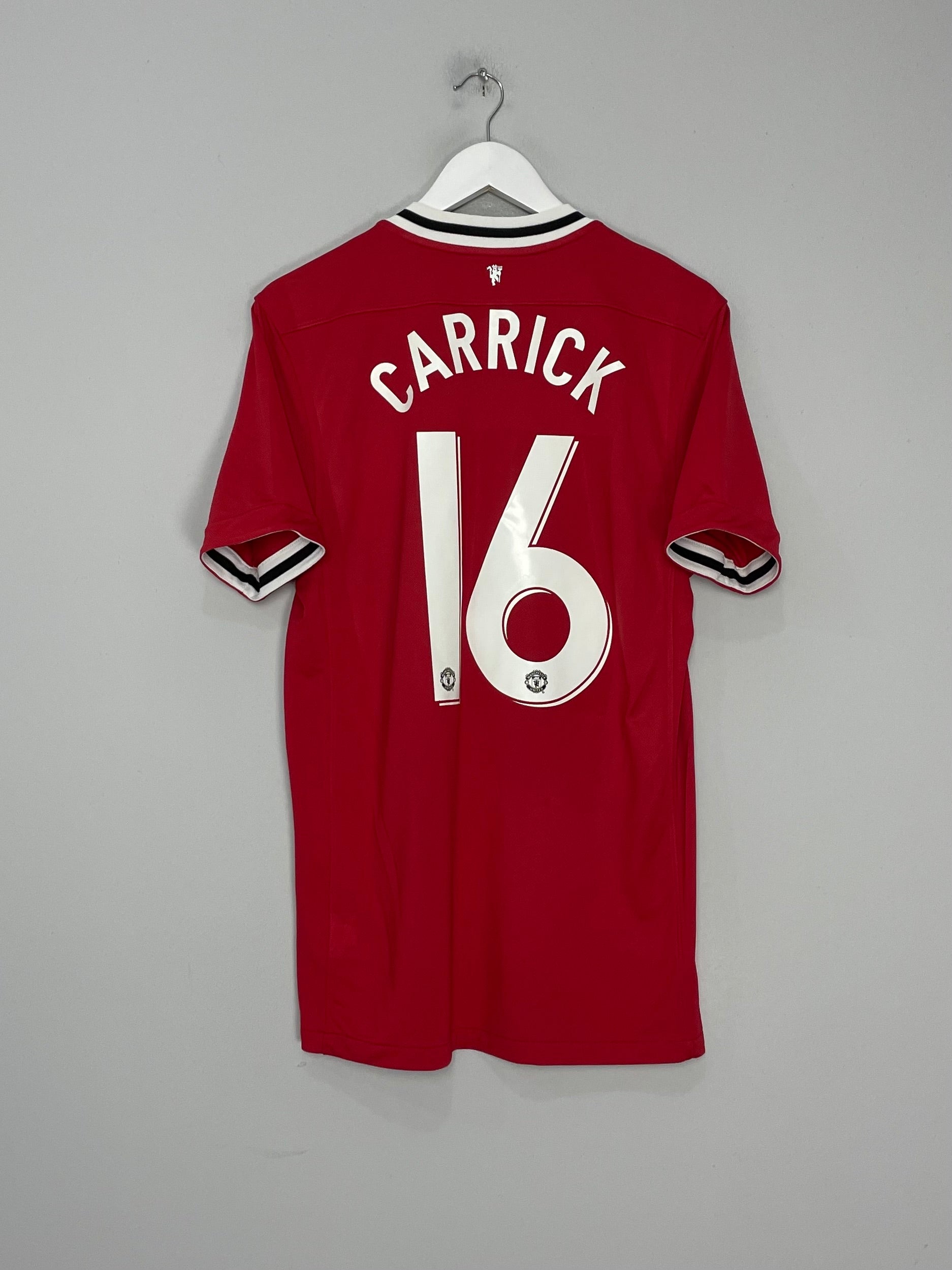 2011/12 MANCHESTER UNITED CARRICK #16 HOME SHIRT (M) NIKE