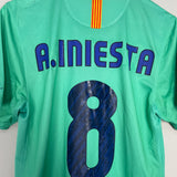 Shop 2010/11 BARCELONA A.INIESTA #8 AWAY SHIRT (S) NIKE, classic football shirts, vintage football shirts & retro soccer jerseys at Cult Kits