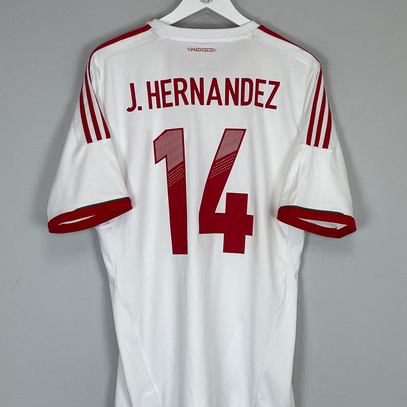 Shop 2013/14 MEXICO CHICHARITO #14 AWAY SHIRT (L) ADIDAS, classic football shirts, vintage football shirts & retro soccer jerseys at Cult Kits