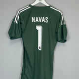Shop 2017/18 REAL MADRID NAVAS #1 GK SHIRT (M) ADIDAS, classic football shirts, vintage football shirts & retro soccer jerseys at Cult Kits
