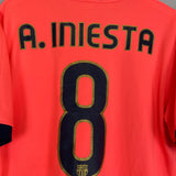 Shop 2009/10 BARCELONA INIESTA #8 AWAY SHIRT (L) NIKE, classic football shirts, vintage football shirts & retro soccer jerseys at Cult Kits