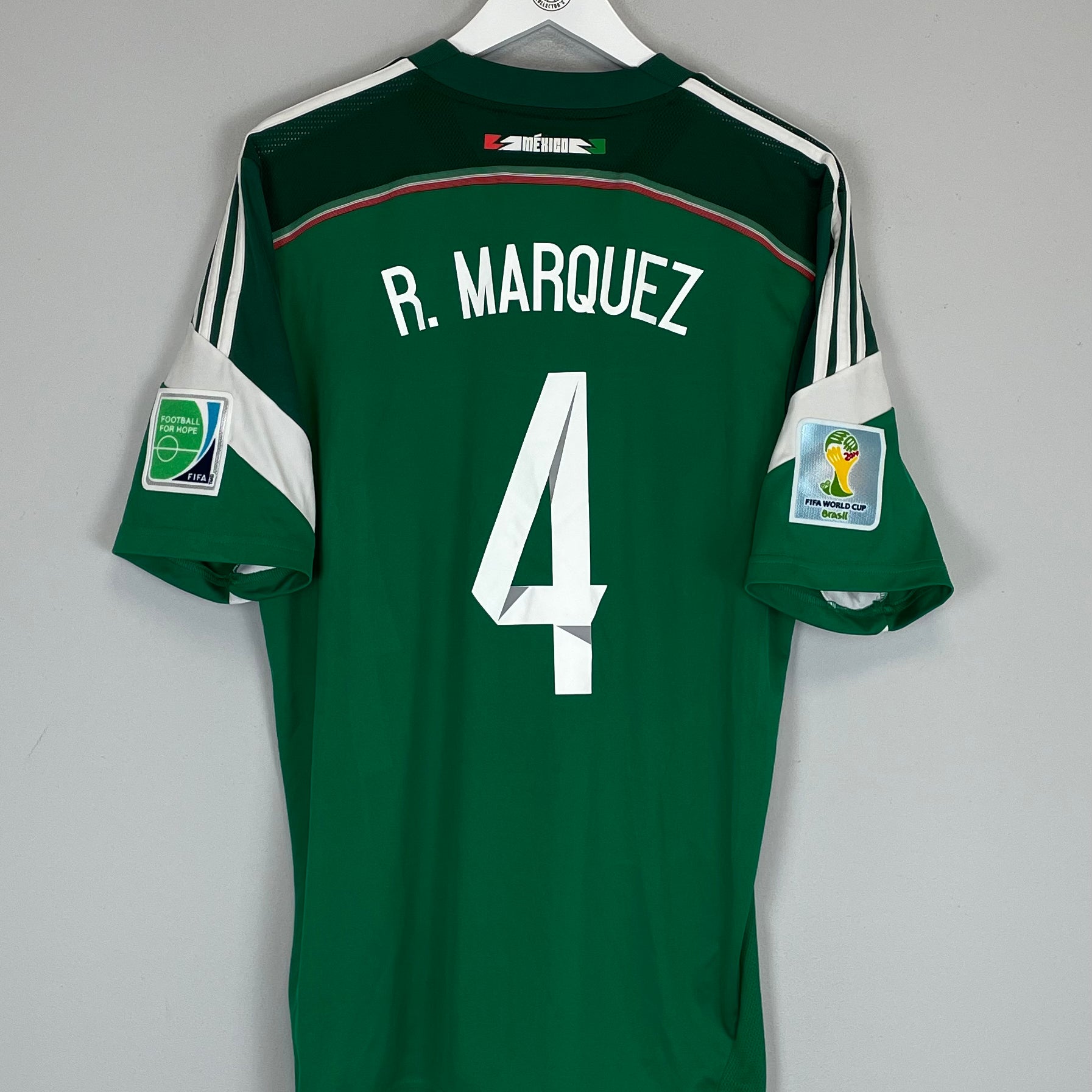 Shop 2014/15 MEXICO R.MARQUEZ #4 HOME SHIRT (XL) ADIDAS, classic football shirts, vintage football shirts & retro soccer jerseys at Cult Kits
