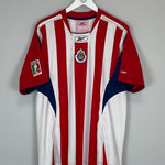 Shop 2004/05 CHIVAS GUADALAJARA HOME SHIRT (L) REEBOK, classic football shirts, vintage football shirts & retro soccer jerseys at Cult Kits
