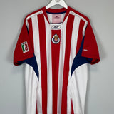 Shop 2004/05 CHIVAS GUADALAJARA HOME SHIRT (L) REEBOK, classic football shirts, vintage football shirts & retro soccer jerseys at Cult Kits