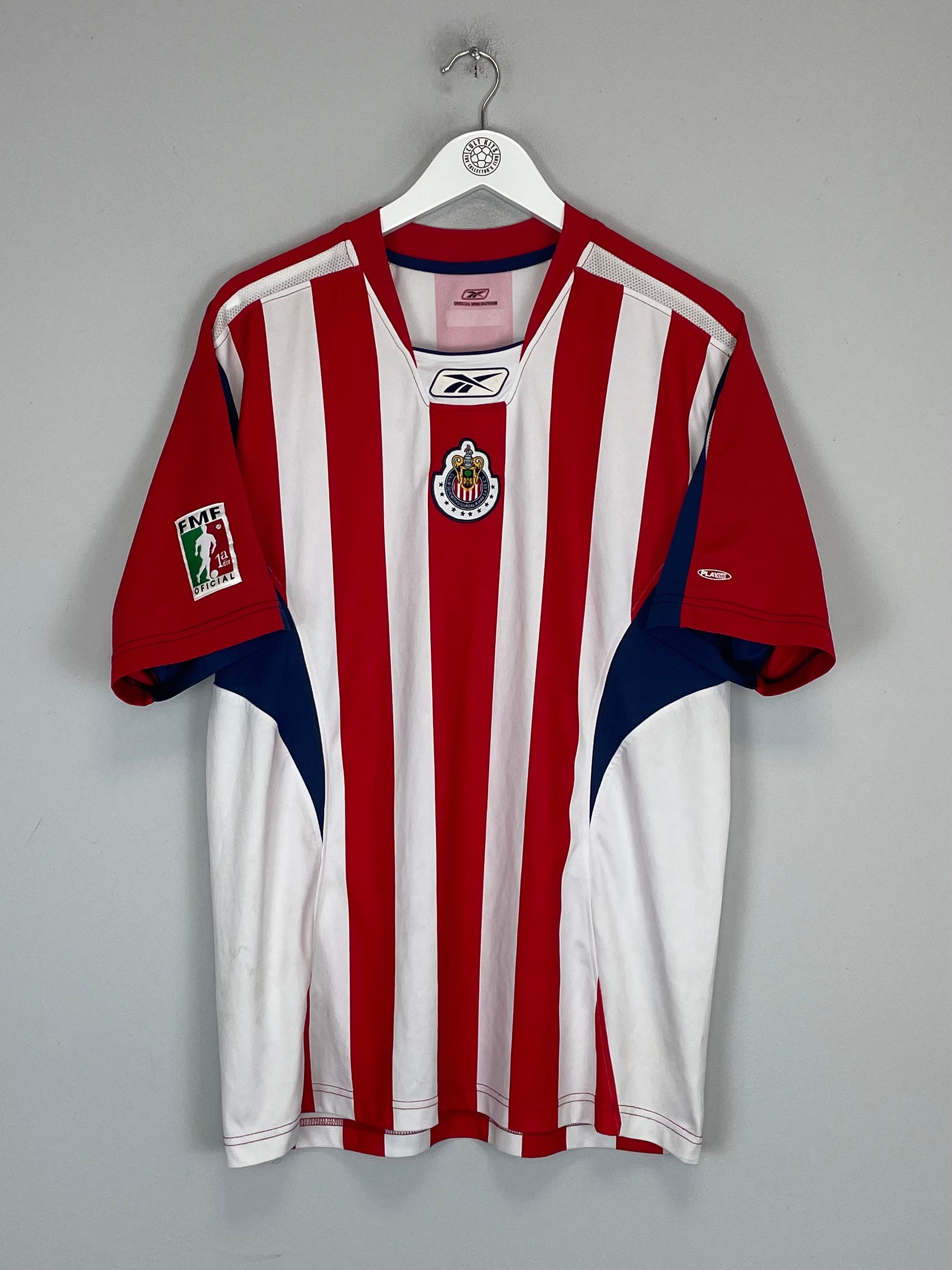 Shop 2004/05 CHIVAS GUADALAJARA HOME SHIRT (L) REEBOK, classic football shirts, vintage football shirts & retro soccer jerseys at Cult Kits