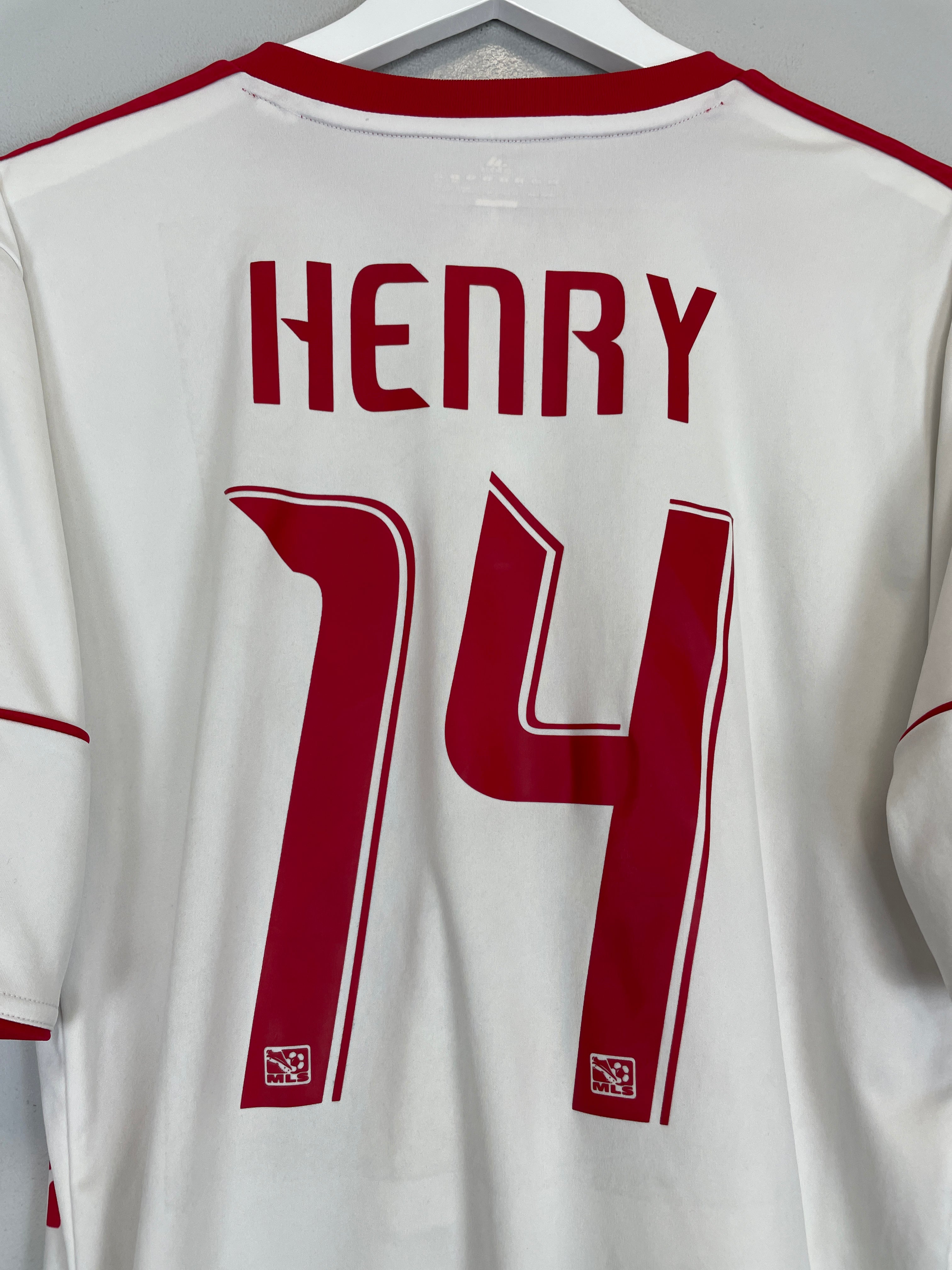 Shop 2010 NEW YORK RED BULLS HENRY #14 HOME SHIRT (L) ADIDAS, classic football shirts, vintage football shirts & retro soccer jerseys at Cult Kits