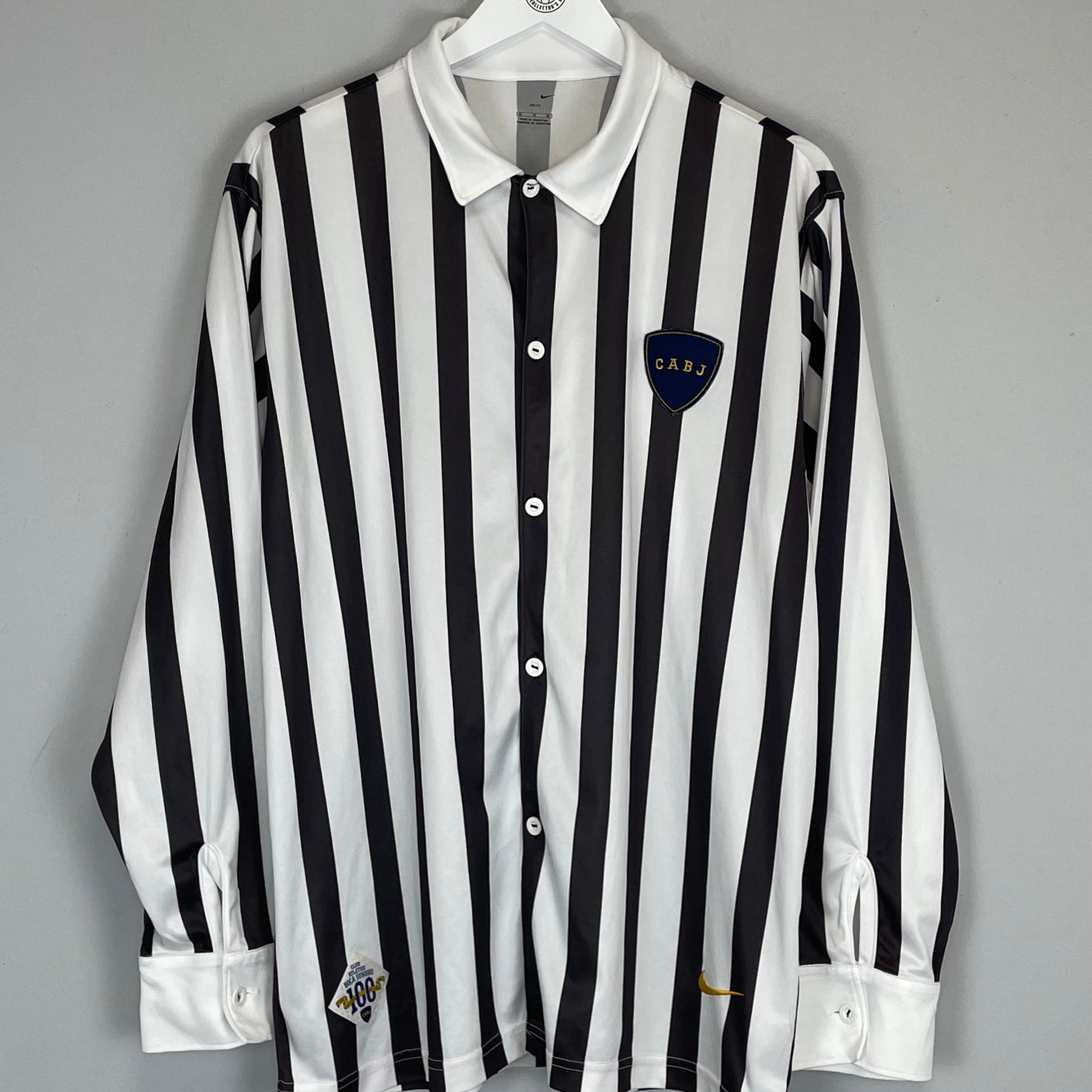 Shop 2005/06 BOCA JUNIORS L/S CENTENARY SHIRT (XL) NIKE, classic football shirts, vintage football shirts & retro soccer jerseys at Cult Kits