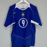 2004/06 BRAZIL RONALDO #9 AWAY SHIRT (M) NIKE
