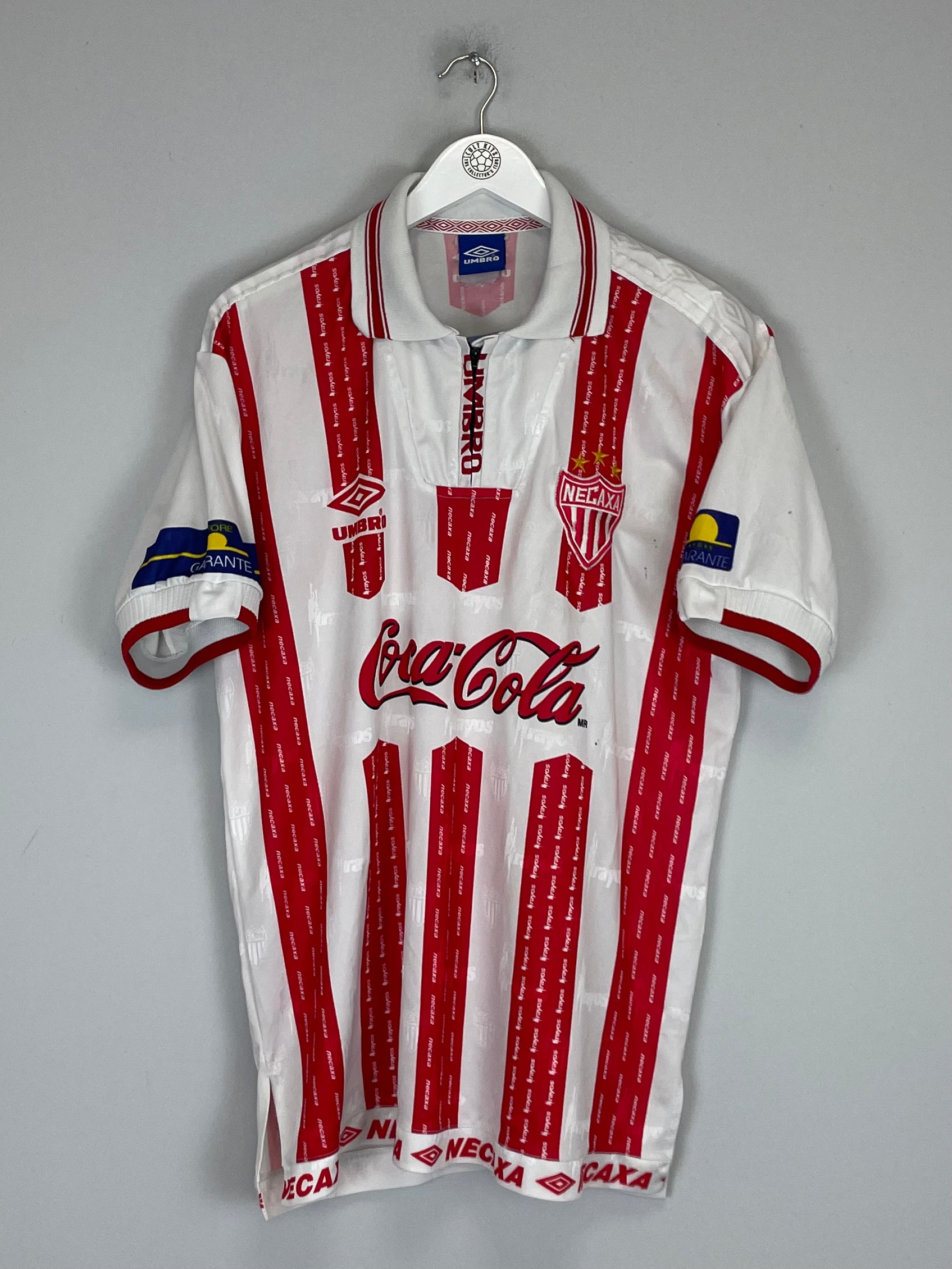 Shop 1998/99 NECAXA HOME SHIRT (L) UMBRO, classic football shirts, vintage football shirts & retro soccer jerseys at Cult Kits