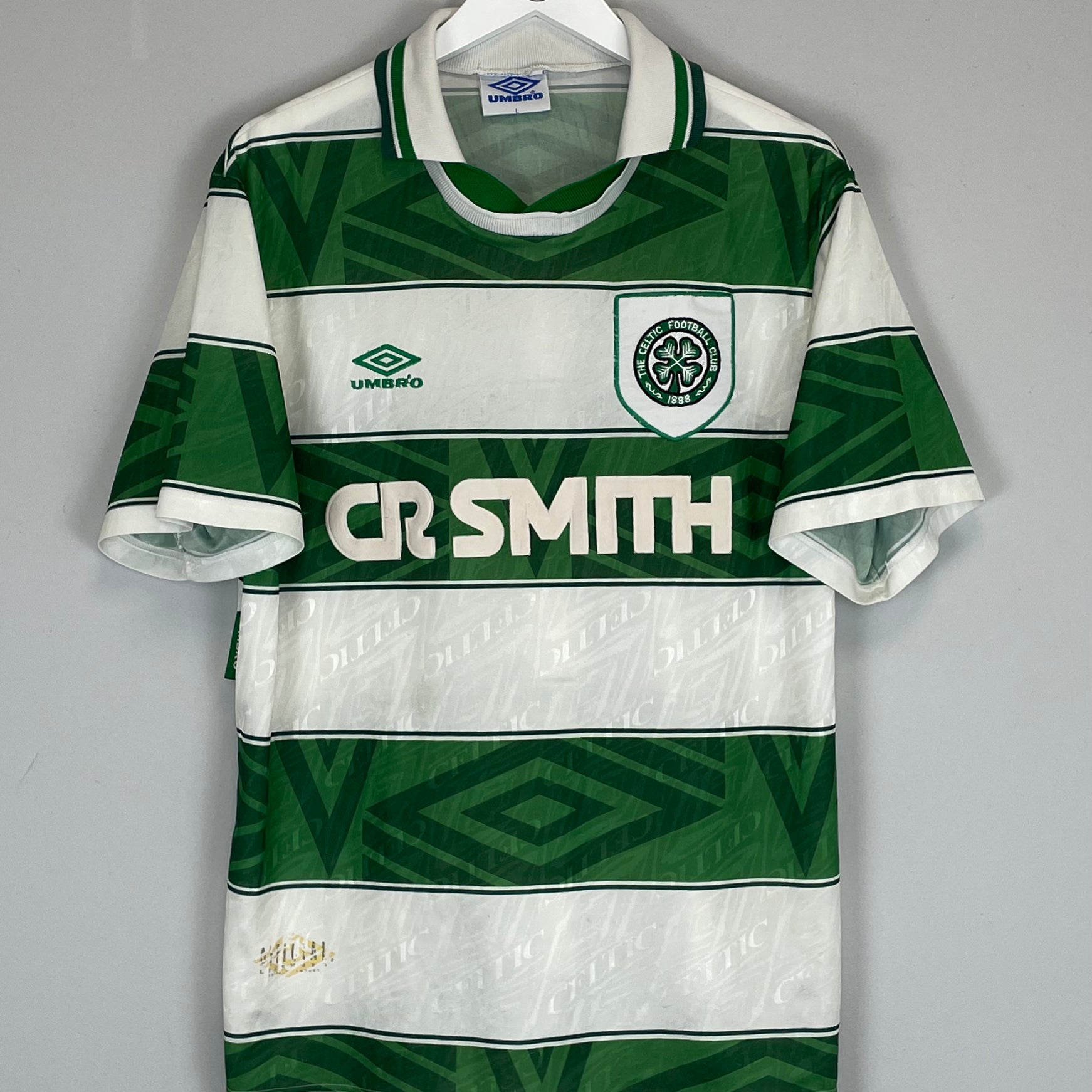 Shop 1993/95 CELTIC HOME SHIRT (L) UMBRO, classic football shirts, vintage football shirts & retro soccer jerseys at Cult Kits