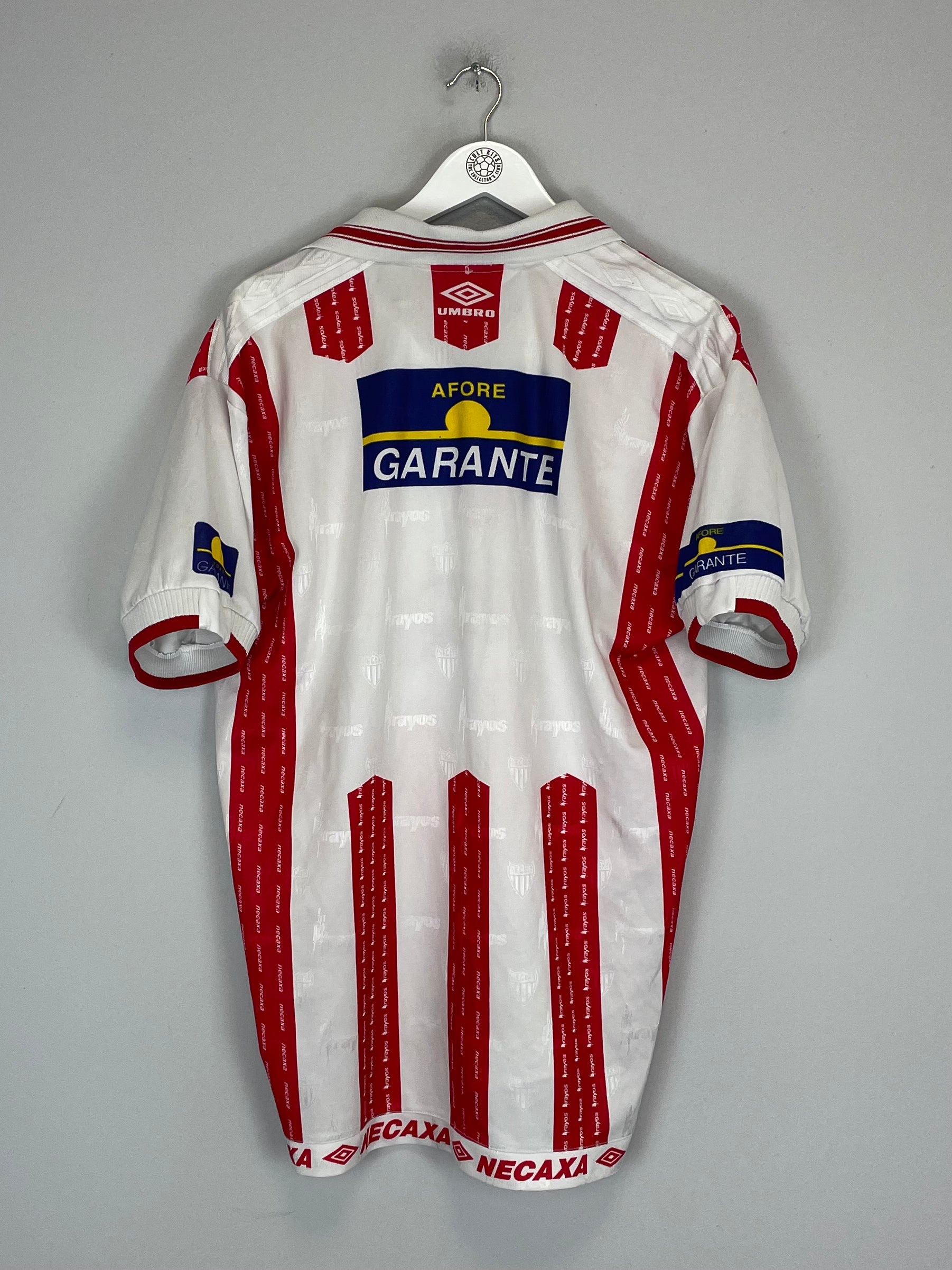 Shop 1998/99 NECAXA HOME SHIRT (L) UMBRO, classic football shirts, vintage football shirts & retro soccer jerseys at Cult Kits