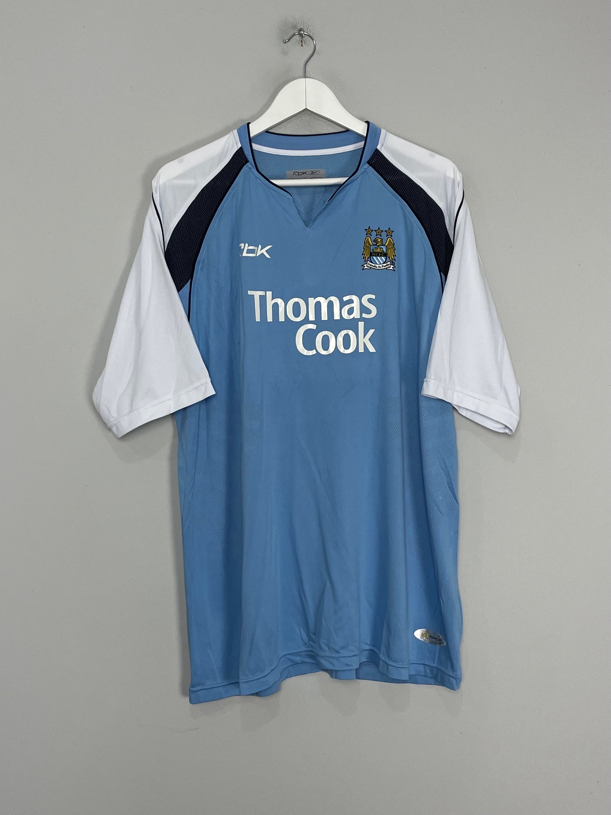 Shop 2006/07 MANCHESTER CITY RICHARDS #2 HOME SHIRT (XXL) REEBOK, classic football shirts, vintage football shirts & retro soccer jerseys at Cult Kits