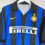 Shop 1998/99 INTER MILAN RONALDO #9 HOME SHIRT (L) NIKE, classic football shirts, vintage football shirts & retro soccer jerseys at Cult Kits