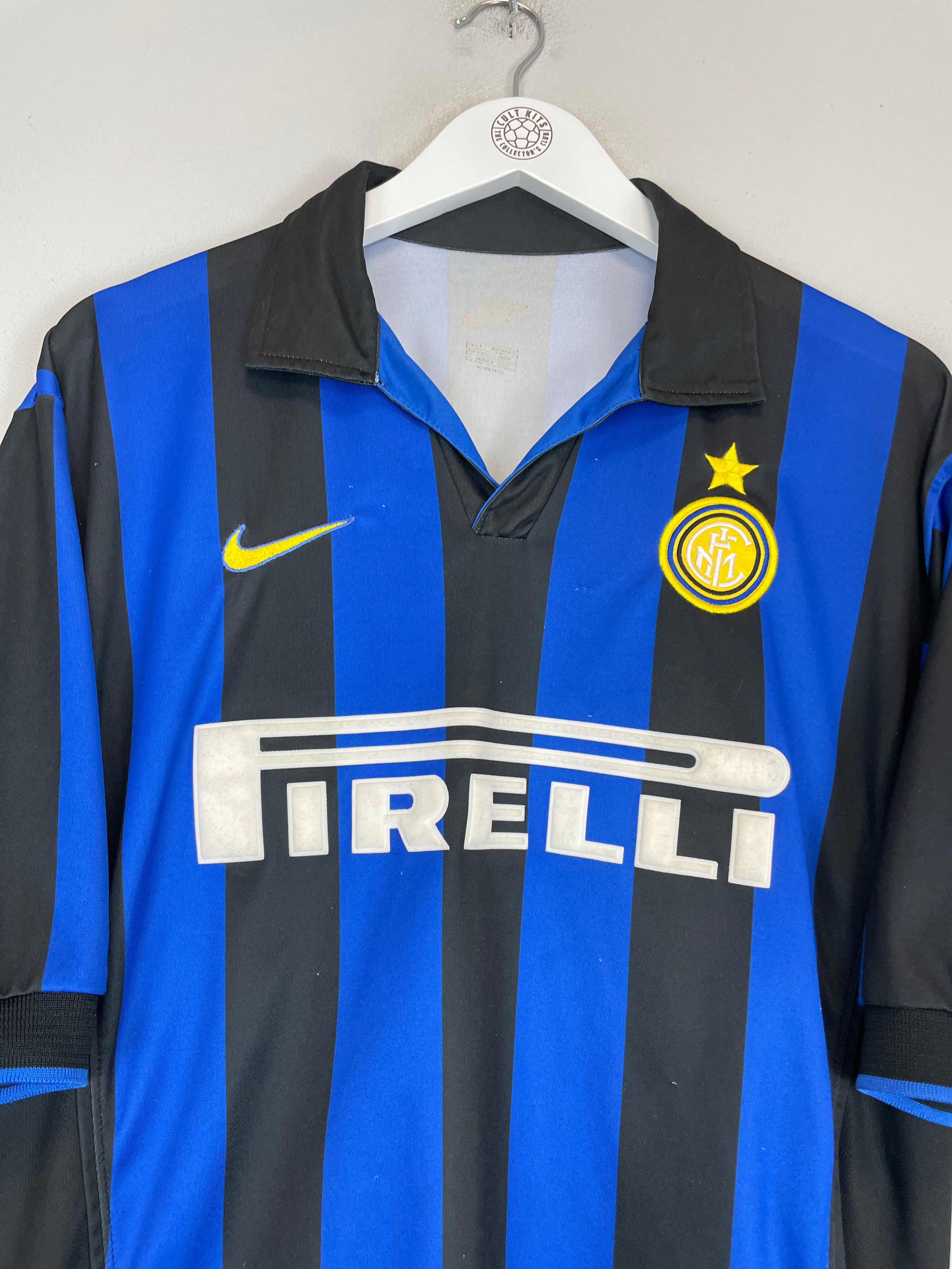 Shop 1998/99 INTER MILAN RONALDO #9 HOME SHIRT (L) NIKE, classic football shirts, vintage football shirts & retro soccer jerseys at Cult Kits