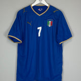 Shop 2007/08 ITALY DEL PIERO #7 HOME SHIRT (XL) PUMA, classic football shirts, vintage football shirts & retro soccer jerseys at Cult Kits