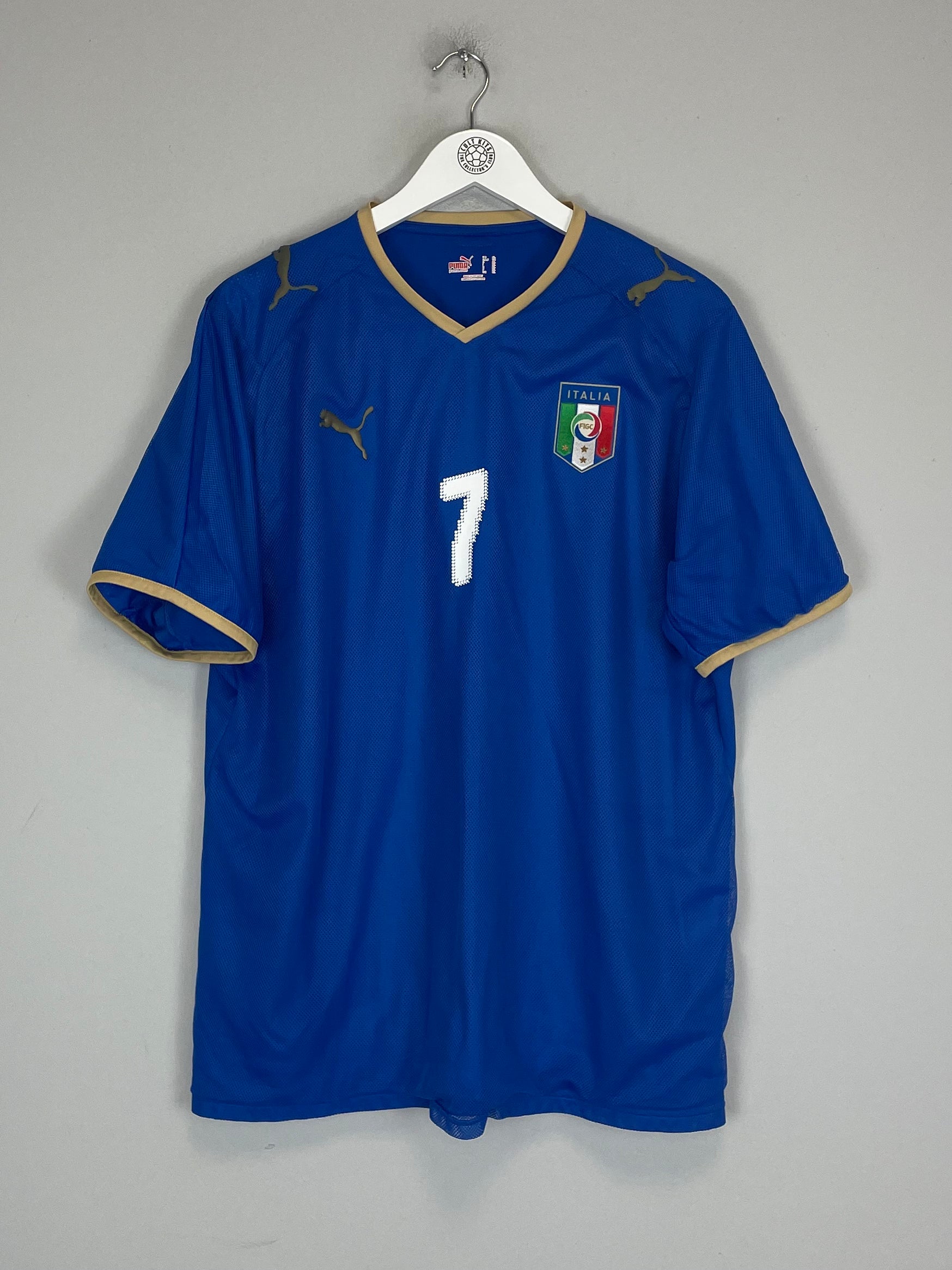 Shop 2007/08 ITALY DEL PIERO #7 HOME SHIRT (XL) PUMA, classic football shirts, vintage football shirts & retro soccer jerseys at Cult Kits