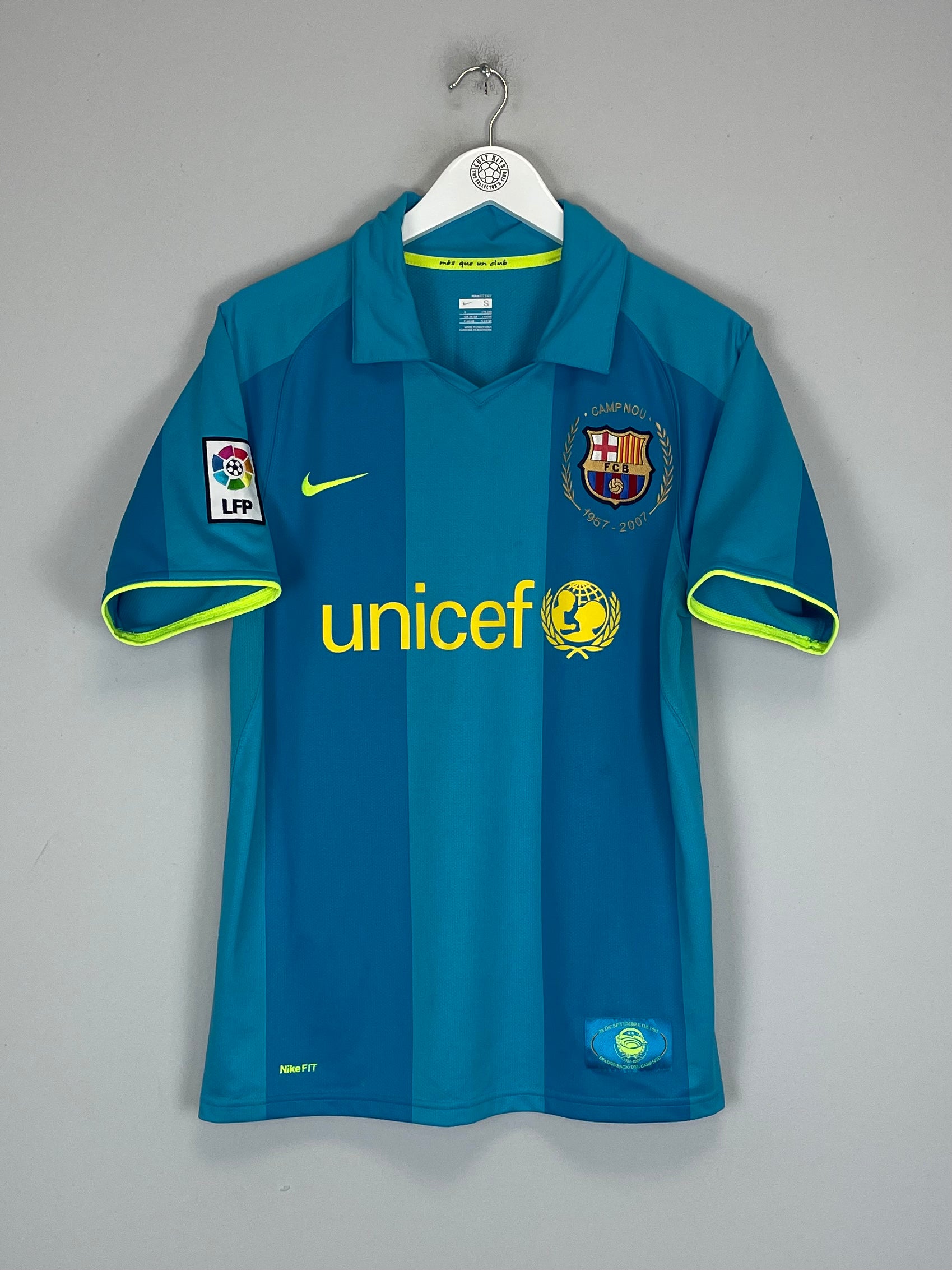 Shop 2007/08 BARCELONA HENRY #14 AWAY SHIRT (S) NIKE, classic football shirts, vintage football shirts & retro soccer jerseys at Cult Kits