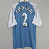 Shop 2006/07 MANCHESTER CITY RICHARDS #2 HOME SHIRT (XXL) REEBOK, classic football shirts, vintage football shirts & retro soccer jerseys at Cult Kits