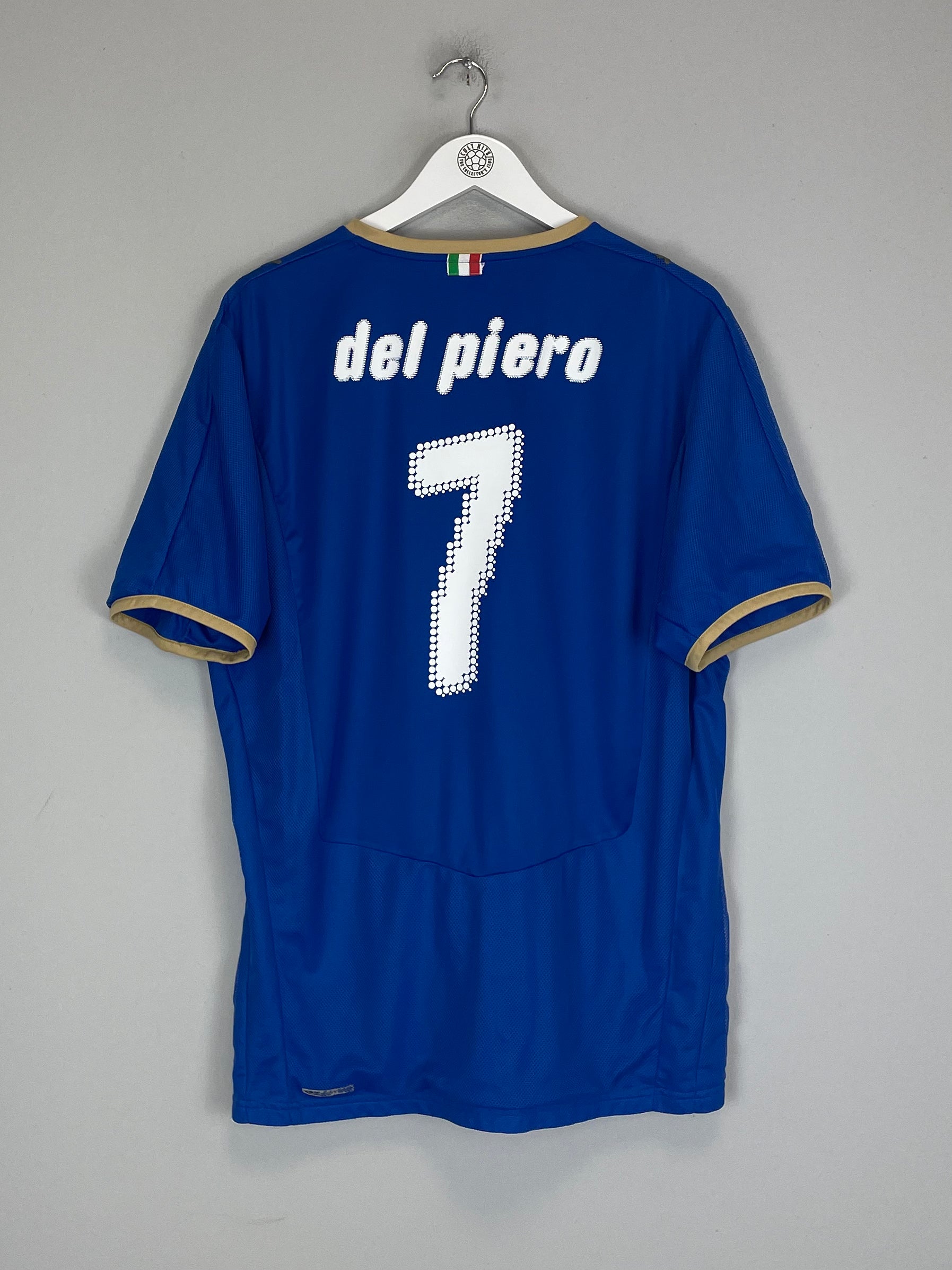 Shop 2007/08 ITALY DEL PIERO #7 HOME SHIRT (XL) PUMA, classic football shirts, vintage football shirts & retro soccer jerseys at Cult Kits
