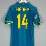 Shop 2007/08 BARCELONA HENRY #14 AWAY SHIRT (S) NIKE, classic football shirts, vintage football shirts & retro soccer jerseys at Cult Kits