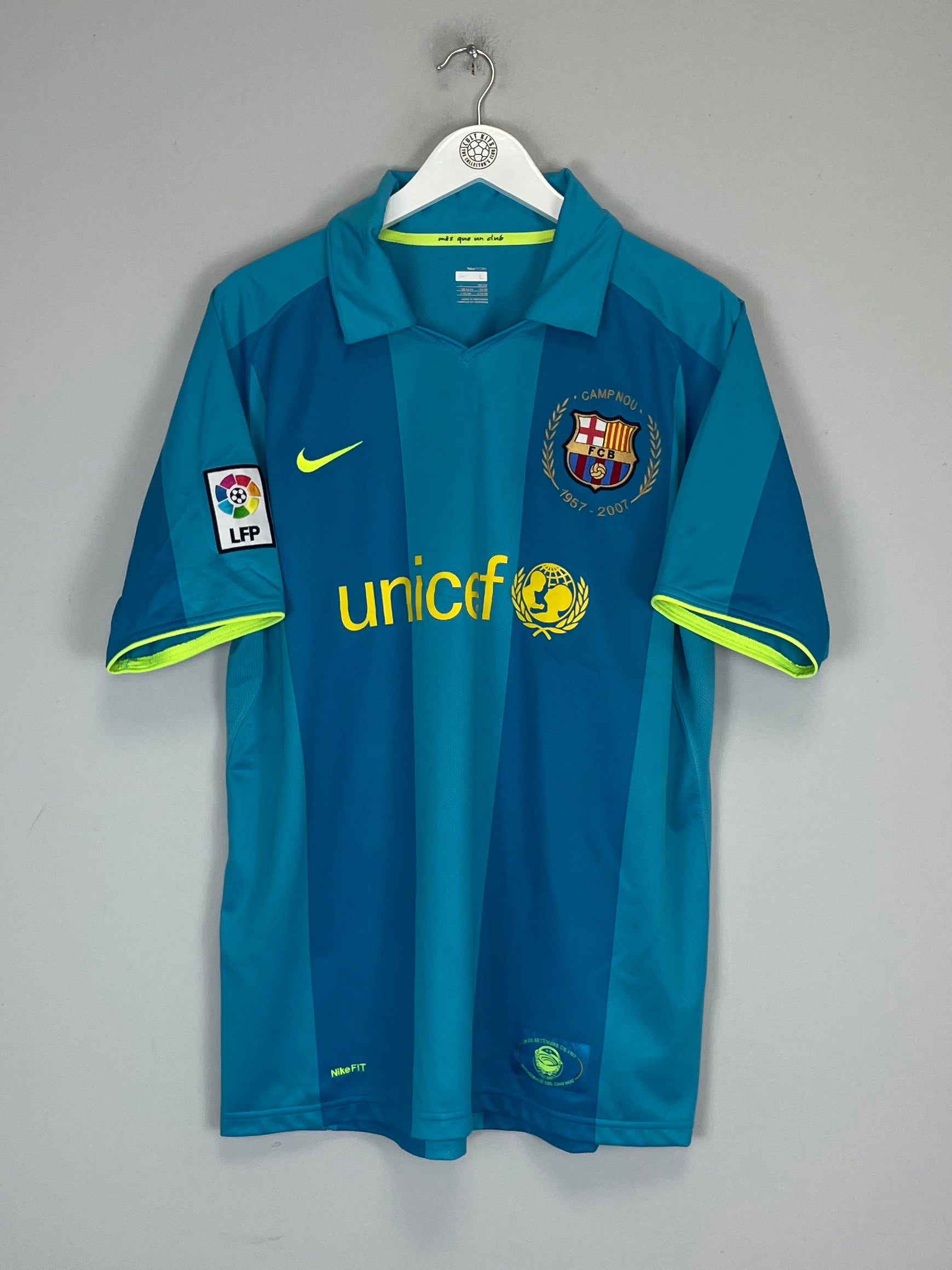 Shop 2007/08 BARCELONA RONALDINHO #10 AWAY SHIRT (L) NIKE, classic football shirts, vintage football shirts & retro soccer jerseys at Cult Kits