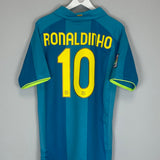 Shop 2007/08 BARCELONA RONALDINHO #10 AWAY SHIRT (L) NIKE, classic football shirts, vintage football shirts & retro soccer jerseys at Cult Kits