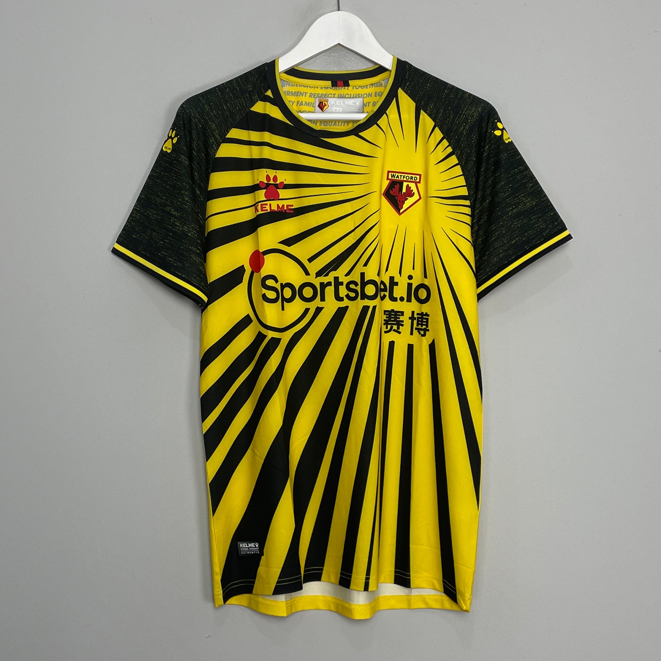 Shop 2020/21 WATFORD HOME SHIRT (S) KELME, classic football shirts, vintage football shirts & retro soccer jerseys at Cult Kits