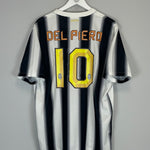Shop 2011/12 JUVENTUS DEL PIERO #10 HOME SHIRT (XL) NIKE, classic football shirts, vintage football shirts & retro soccer jerseys at Cult Kits