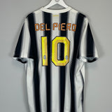 Shop 2011/12 JUVENTUS DEL PIERO #10 HOME SHIRT (XL) NIKE, classic football shirts, vintage football shirts & retro soccer jerseys at Cult Kits