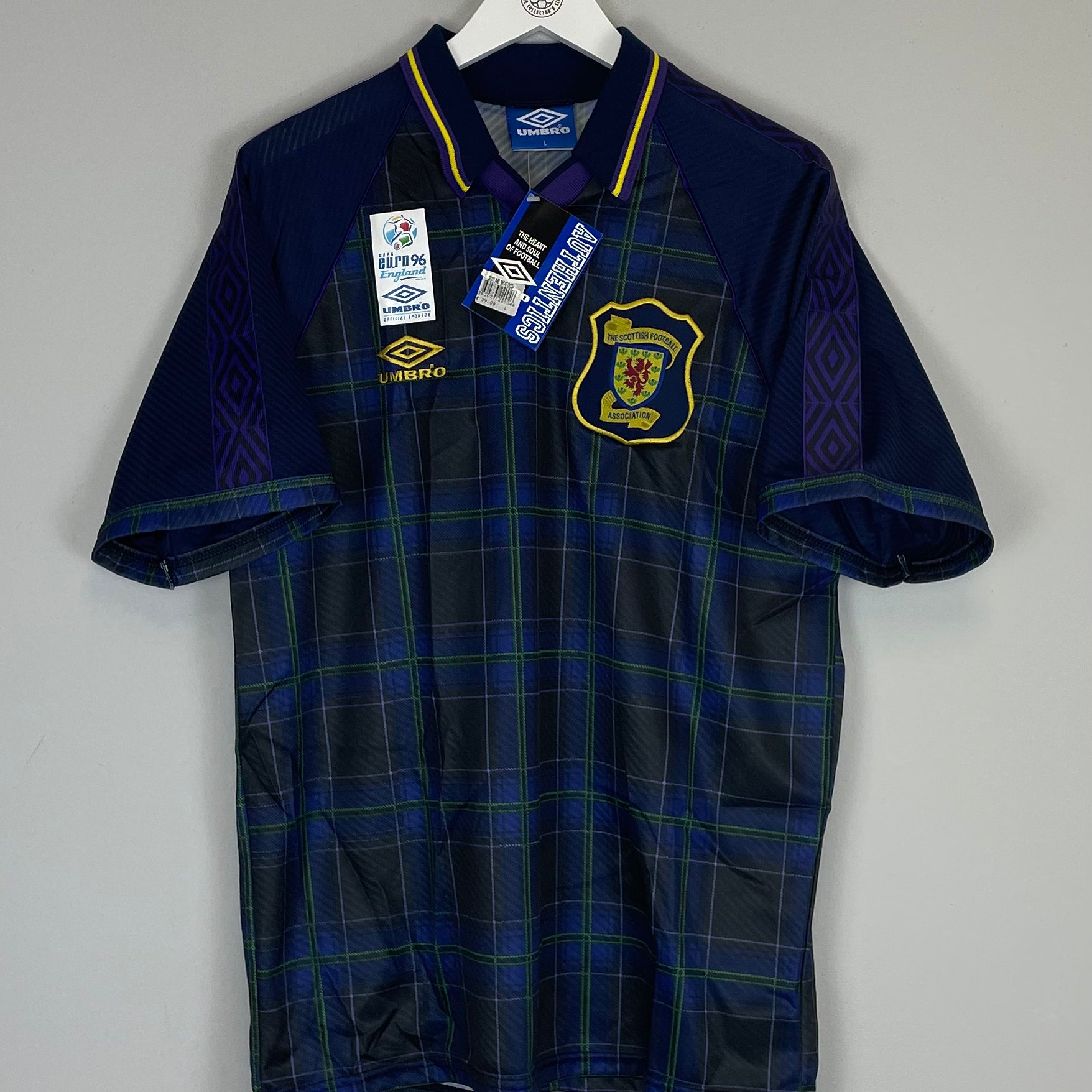 Shop 1994/96 SCOTLAND *BNWT* HOME SHIRT (L) UMBRO, classic football shirts, vintage football shirts & retro soccer jerseys at Cult Kits