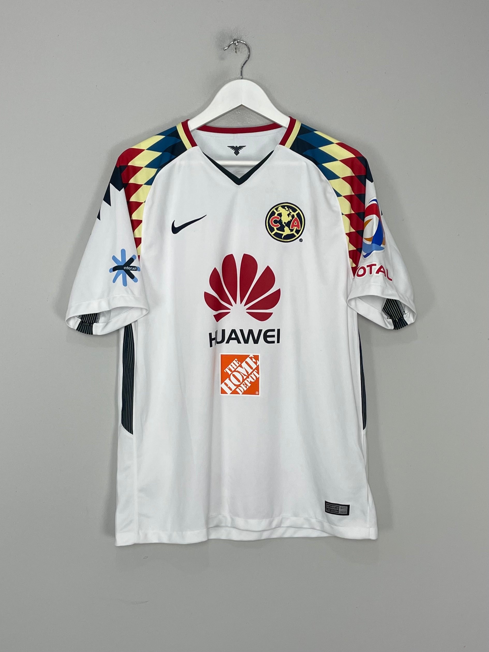 Shop 2017/18 CLUB AMERICA AWAY SHIRT (L) NIKE, classic football shirts, vintage football shirts & retro soccer jerseys at Cult Kits