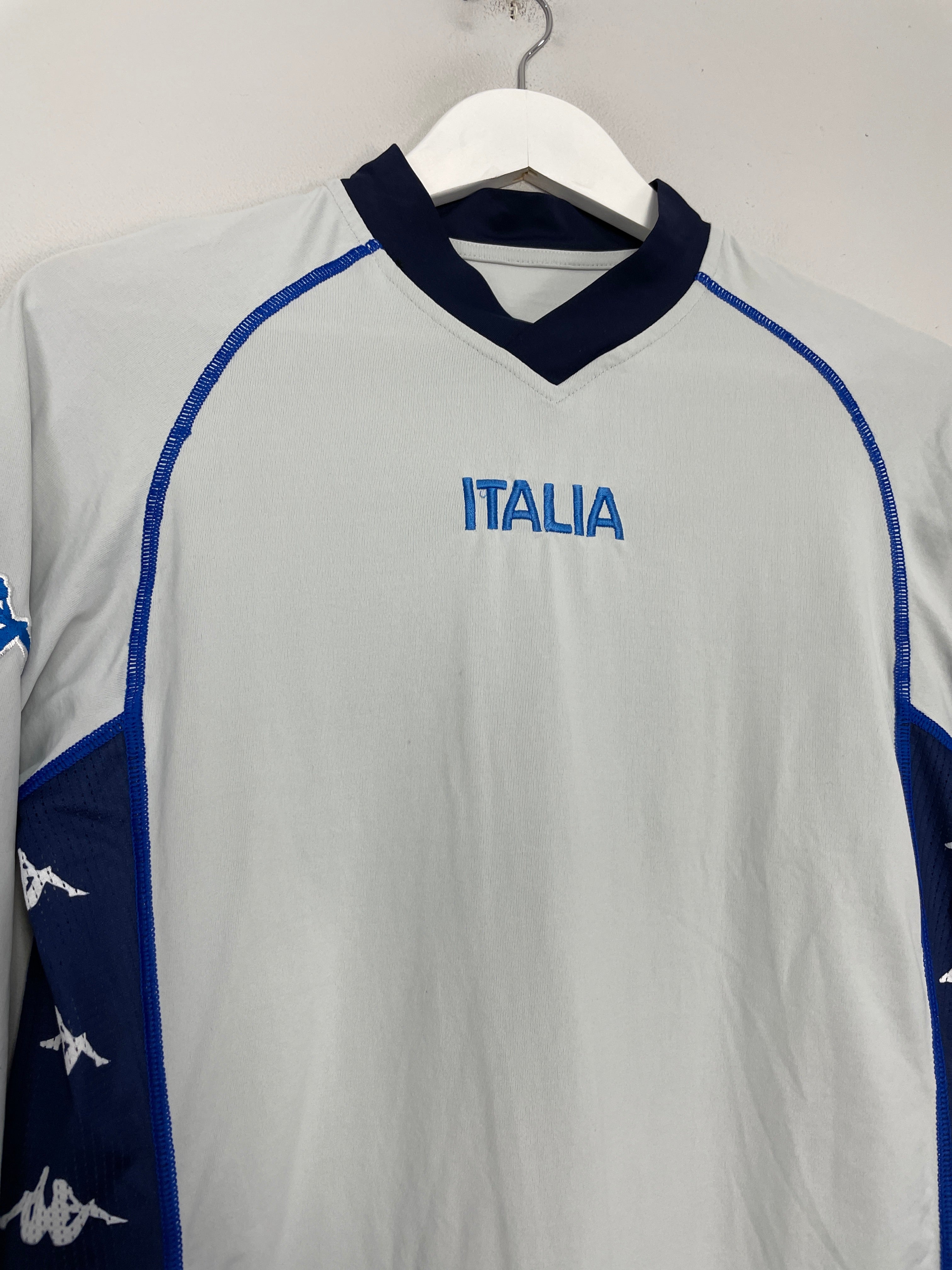 Shop 1999/00 ITALY TRAINING SHIRT (L) KAPPA, classic football shirts, vintage football shirts & retro soccer jerseys at Cult Kits
