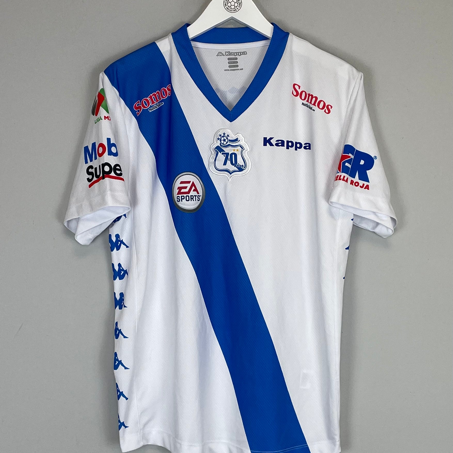 Shop 2014/15 PUEBLA *70 YEARS* HOME SHIRT (L) KAPPA, classic football shirts, vintage football shirts & retro soccer jerseys at Cult Kits