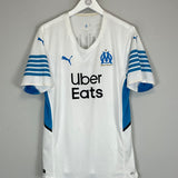 Shop 2021/22 MARSEILLE MILIK #9 *PLAYER ISSUE* HOME SHIRT (L) PUMA, classic football shirts, vintage football shirts & retro soccer jerseys at Cult Kits